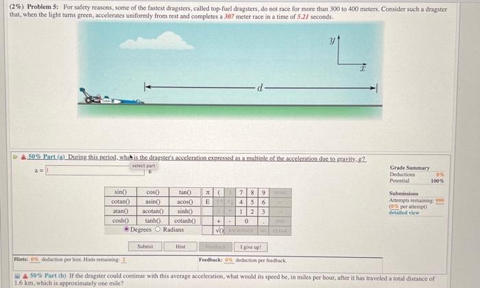 Solved (2\%) Problem 5: For safety reasons, some of the | Chegg.com