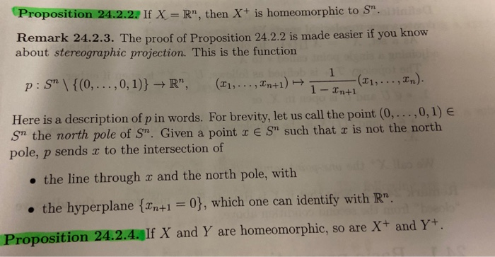 Solved Proposition 24 2 2 If X Rn Then X Is Homeomorph Chegg Com