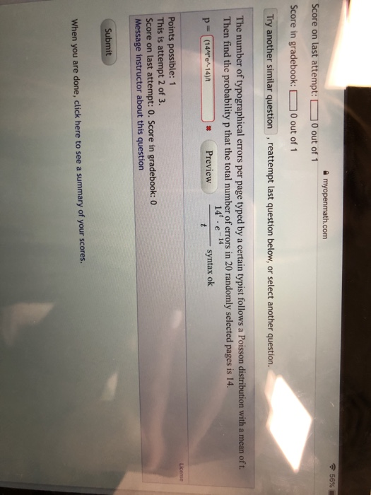 Solved the number of typographical errors per page typed by | Chegg.com