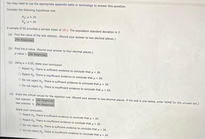 Solved You may need to use the appropriate appendix table or | Chegg.com
