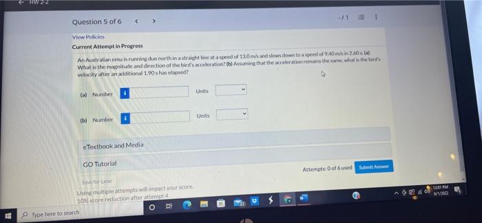 Solved Question 4 of 6 -/11 View Policies Current Attempt in | Chegg.com