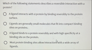 Solved Which of the following statements describes a | Chegg.com