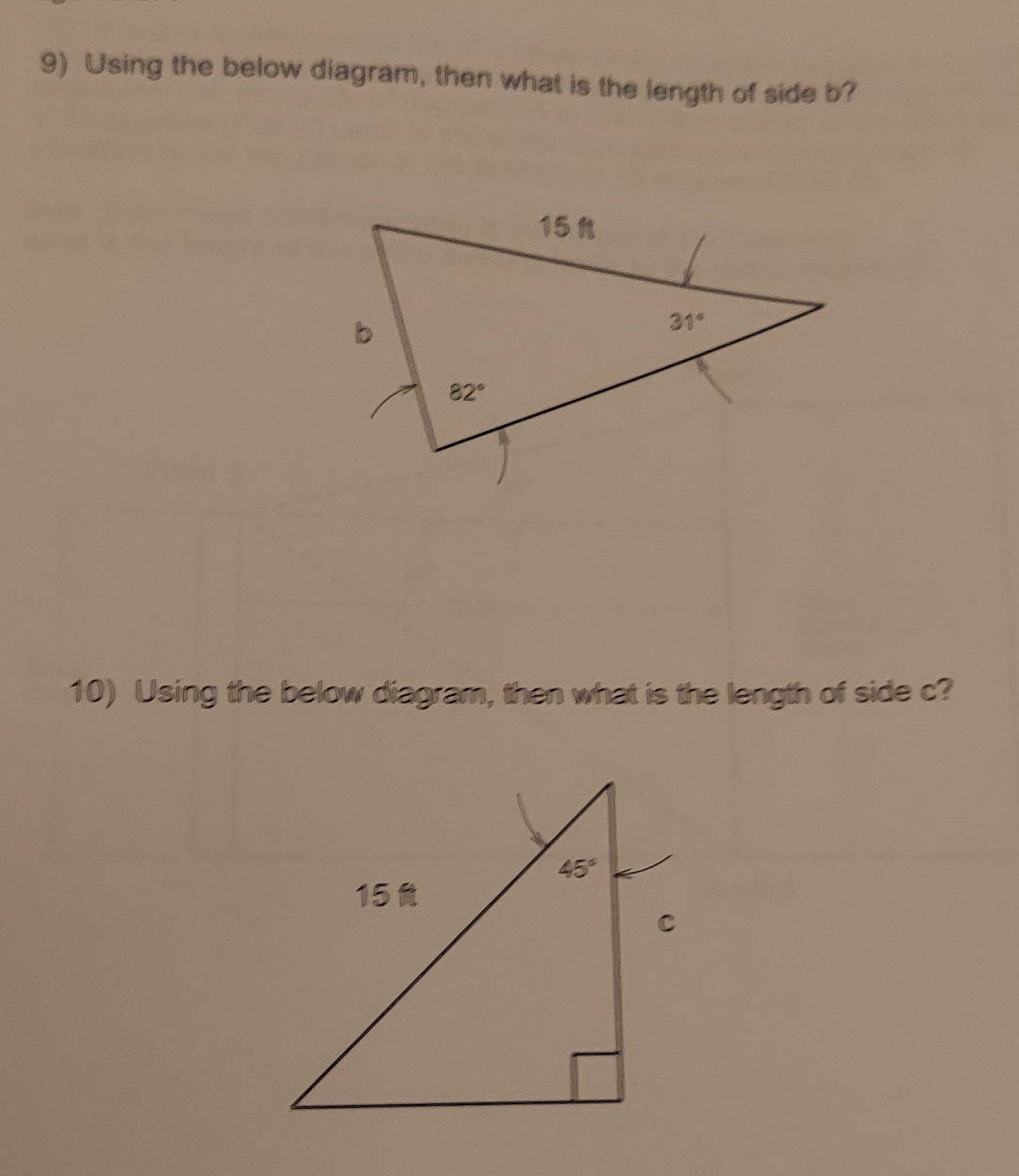 Solved Using the below diagram, then what is the length of | Chegg.com