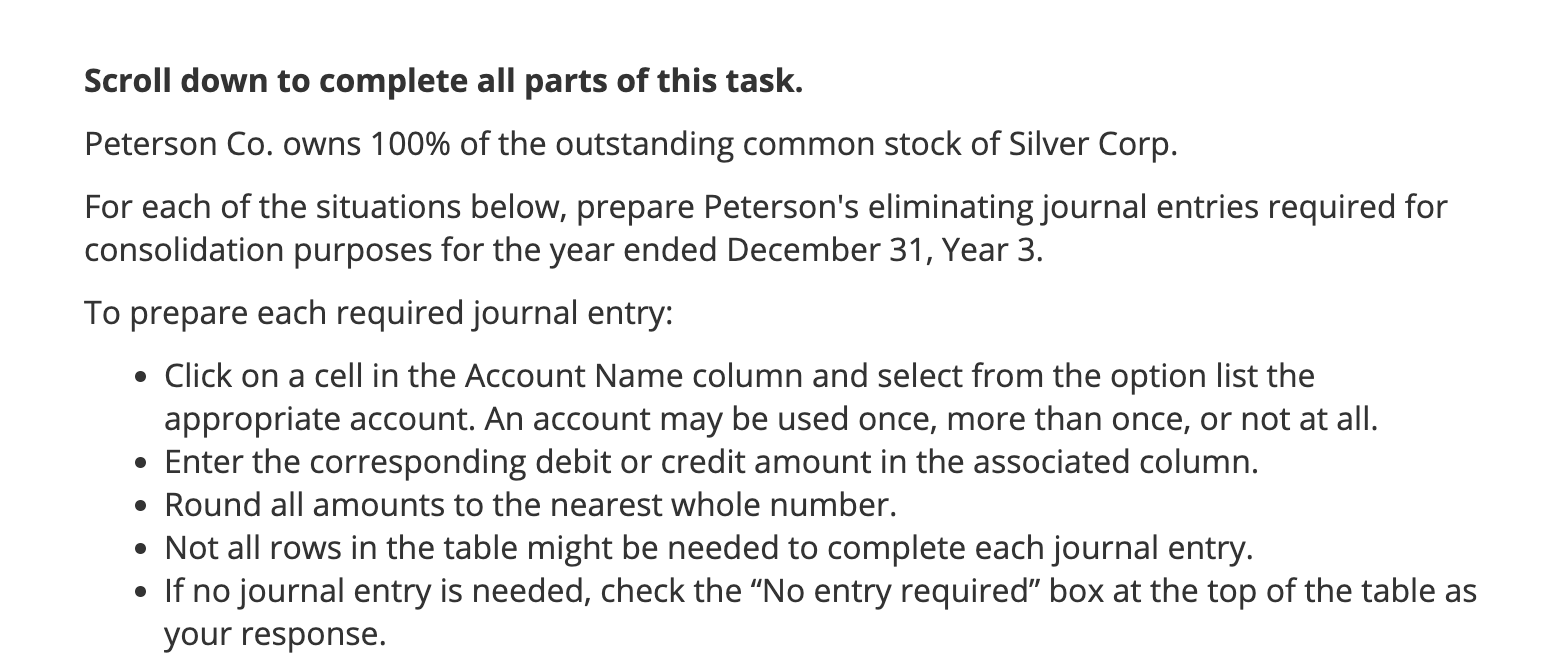 Solved Scroll down to complete all parts of this | Chegg.com