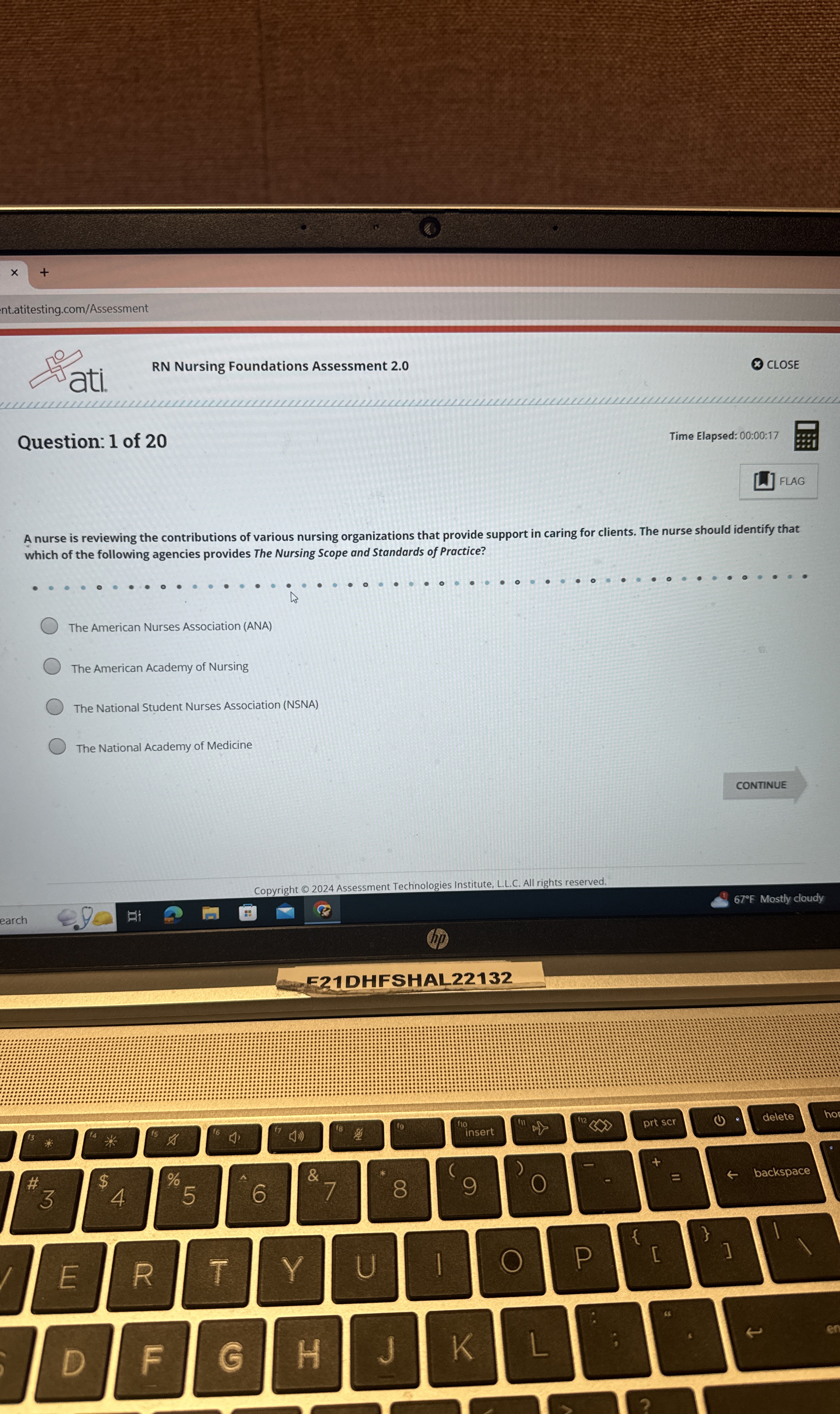 Solved nt.atitesting.com/Assessmentati.RN Nursing | Chegg.com