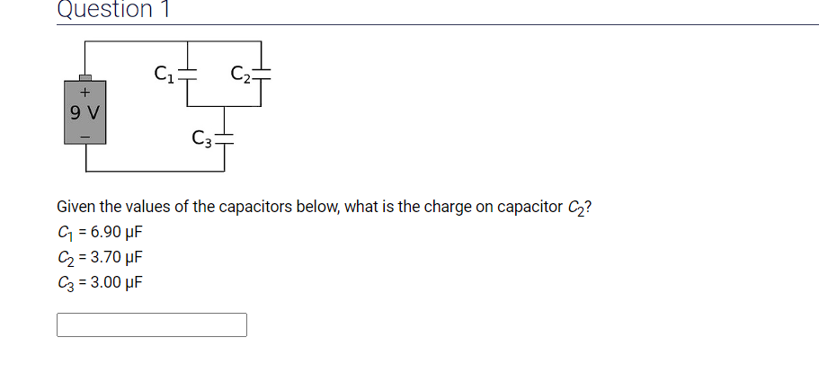 Solved Question 1Given the values of the capacitors below, | Chegg.com