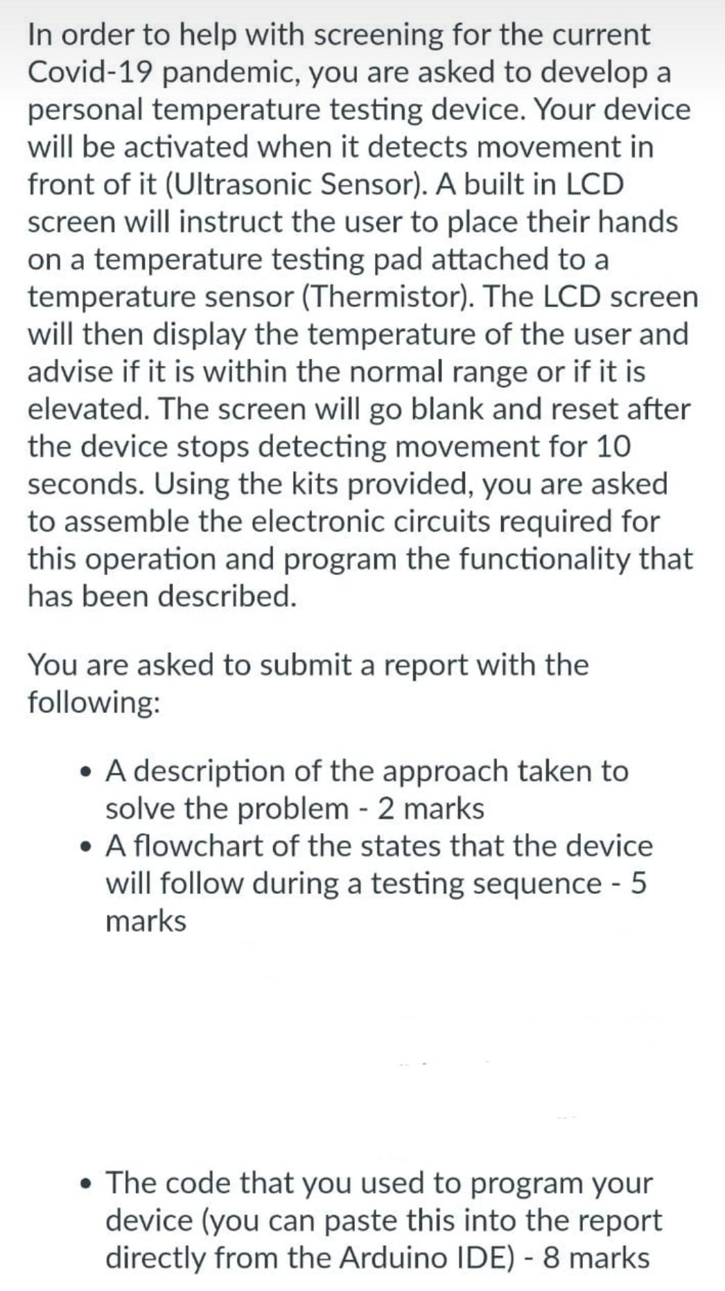 Solved In order to help with screening for the current