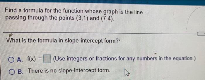 Solved Find a formula for the function whose graph is the | Chegg.com