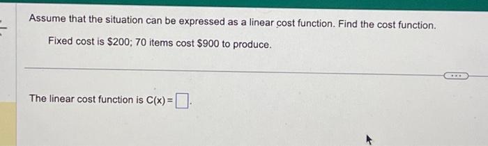 Solved Assume that the situation can be expressed as a | Chegg.com