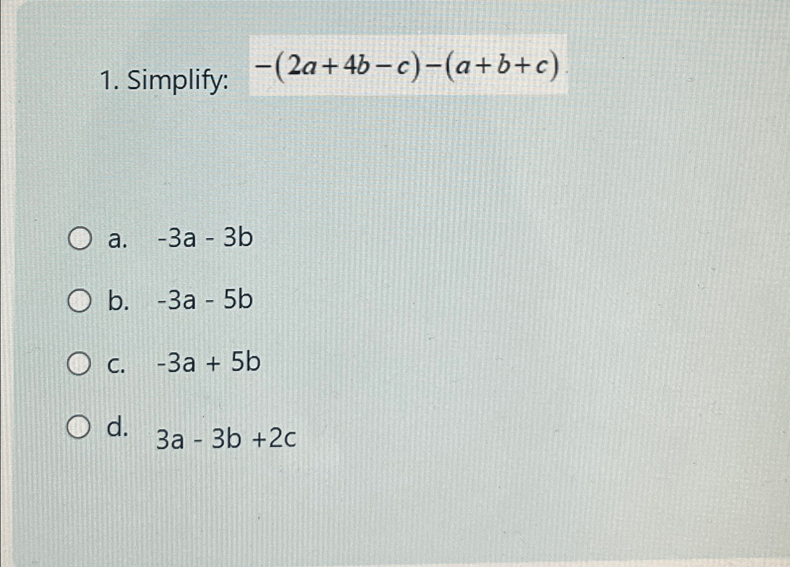 Solved Simplify: | Chegg.com