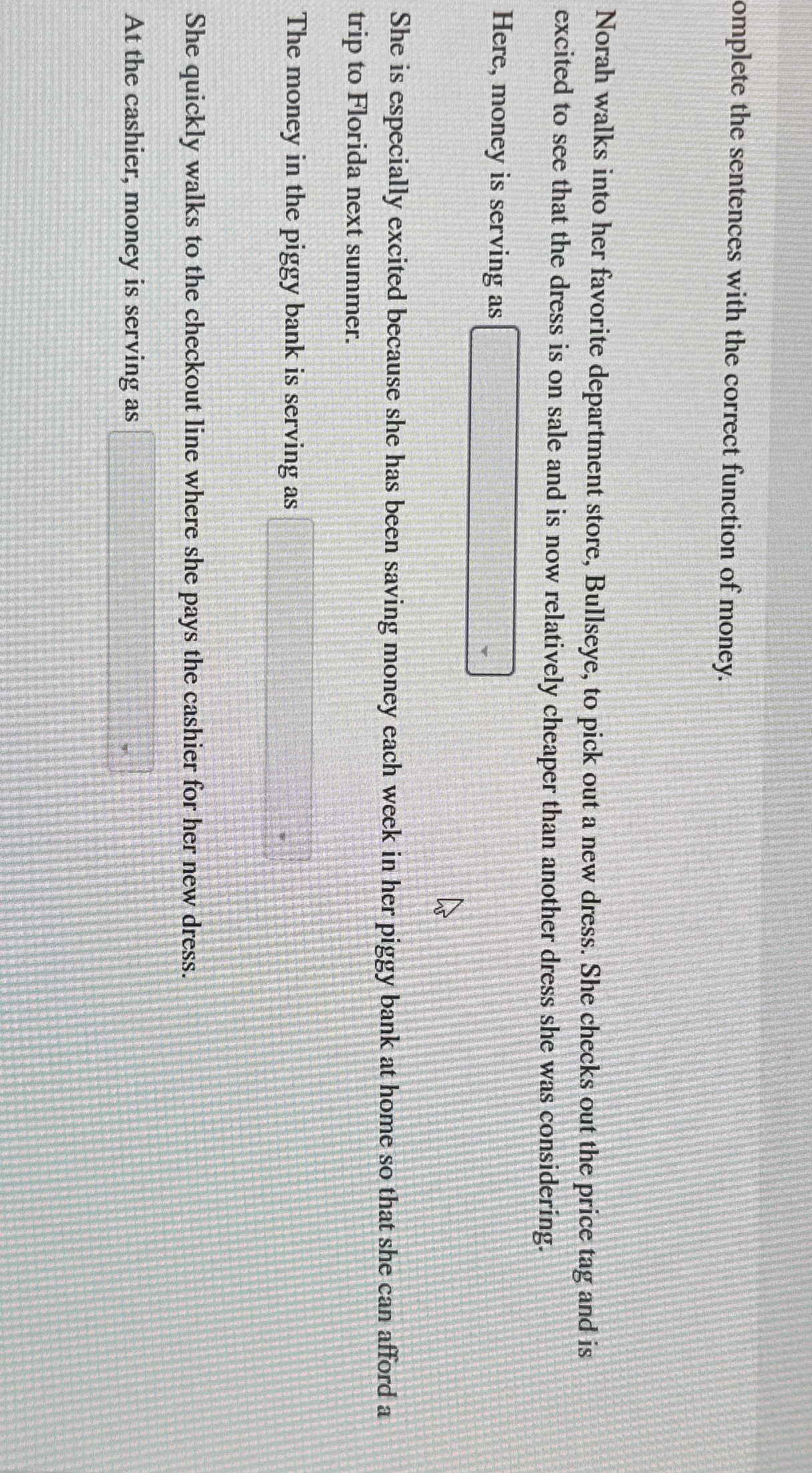 Solved omplete the sentences with the correct function of | Chegg.com