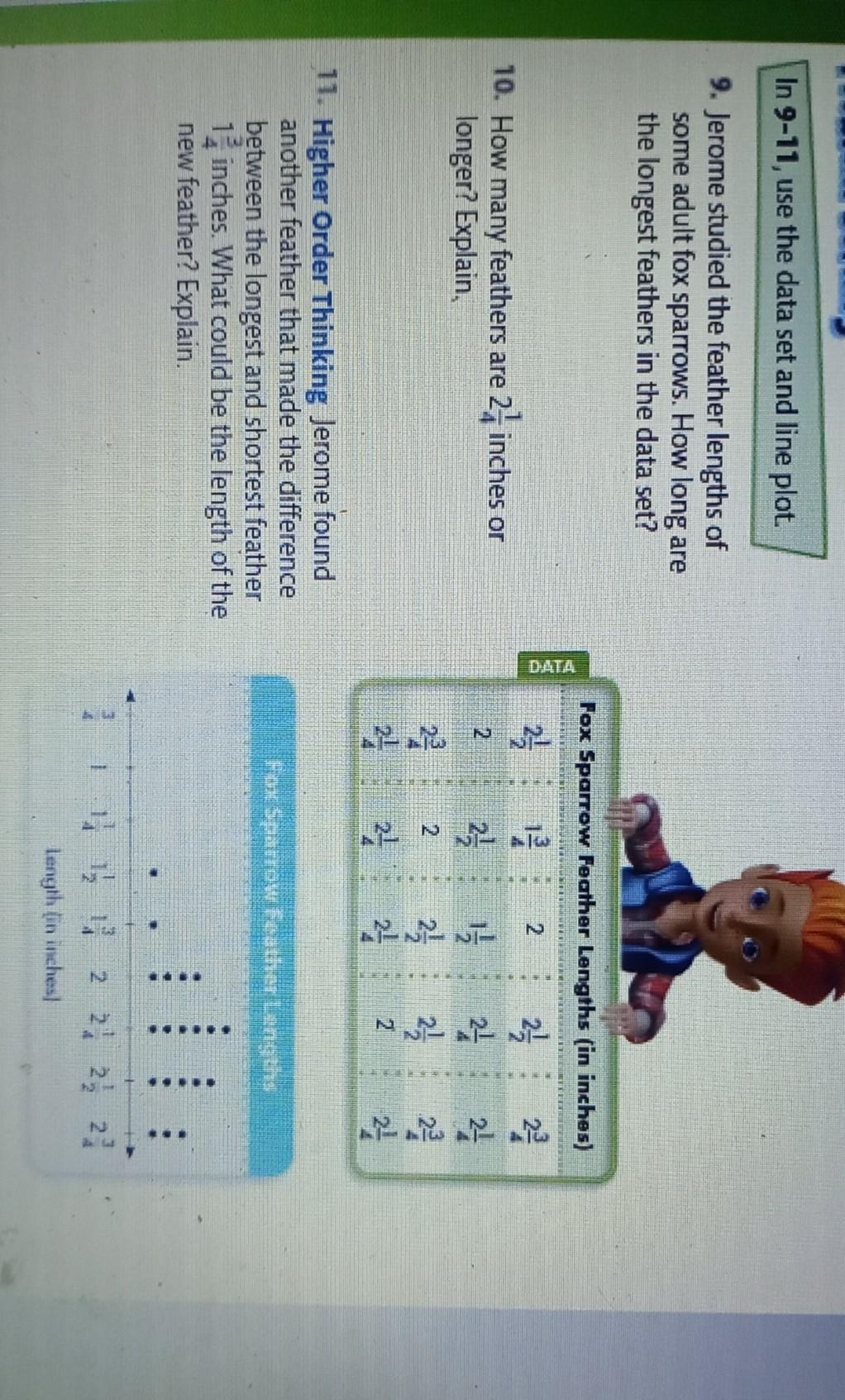 Solved In 9-11, use the data set and line plot. 9. Jerome | Chegg.com