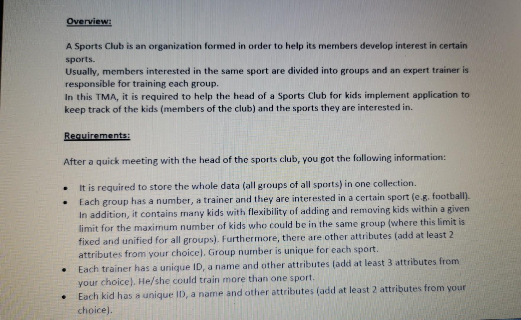 Group Membership - Sports Community