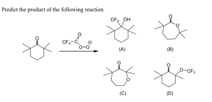 Solved Predict the product of the following reaction. CF3 OH | Chegg.com