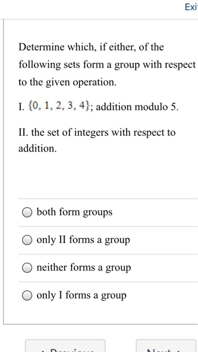 Solved Exi Determine which, if either, of the following sets | Chegg.com