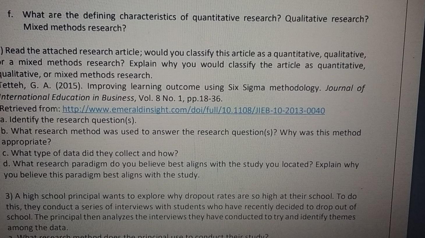 Solved Ds RESEARCH 20METHODS 20GROUP 20CASE 20STUDY New Chegg