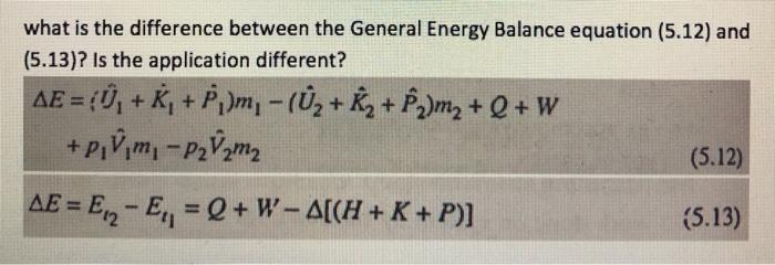 Solved What Is The Difference Between The General Energy Chegg Com