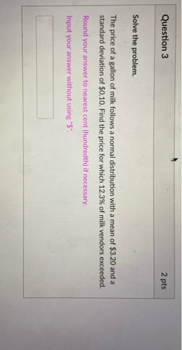 Solved Question 2 2 pts Solve the problem. A study of | Chegg.com