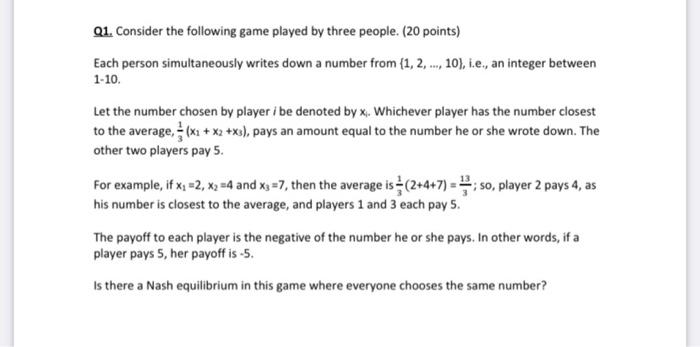 Solved Q1. Consider the following game played by three | Chegg.com