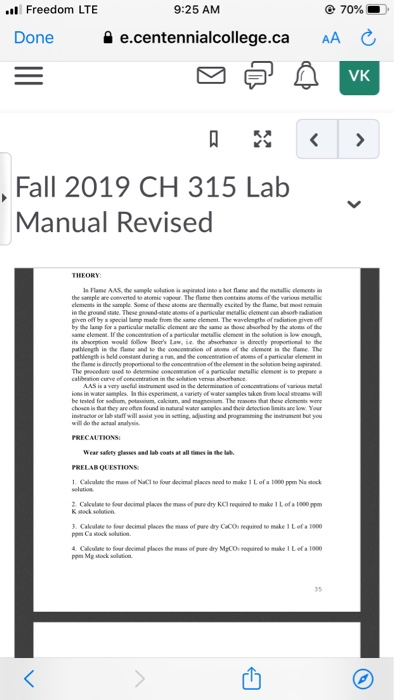 Solved Prelab Questions 1 Calculate The Mass Of Nacl To Chegg Com