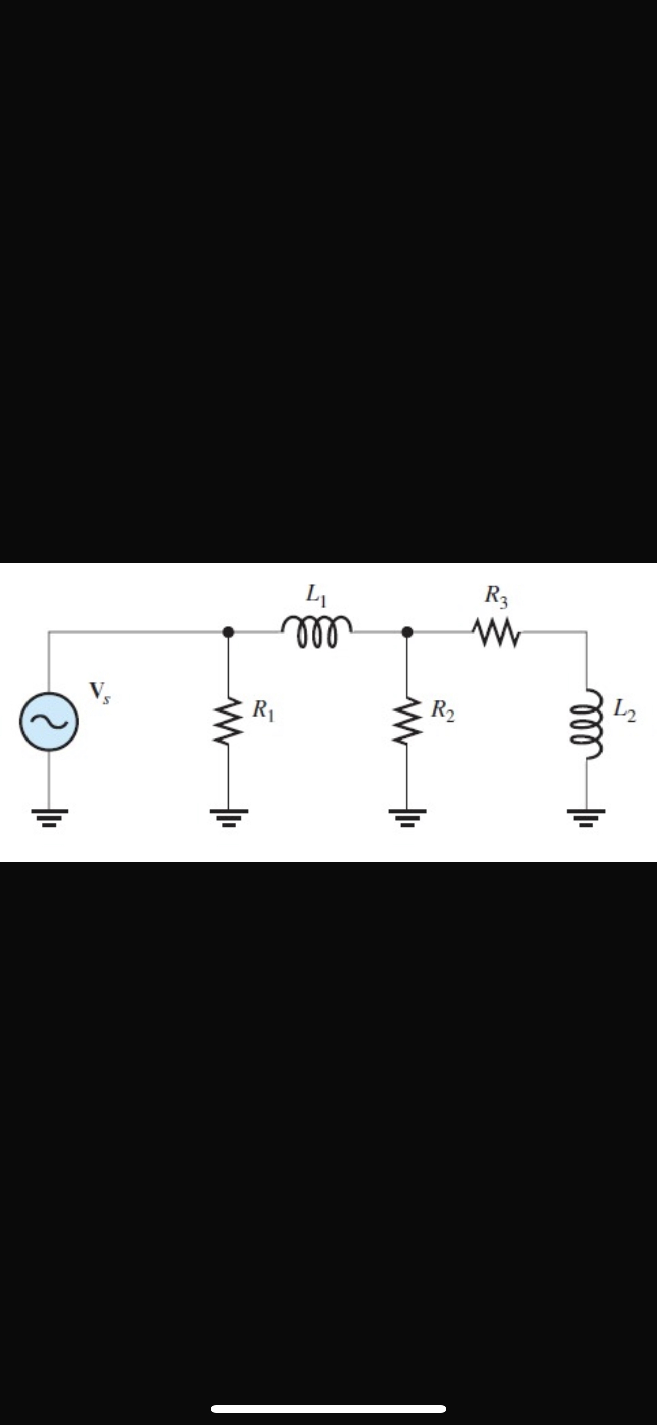For the circuit in the below figure, L1 = 47 ﻿mH, | Chegg.com