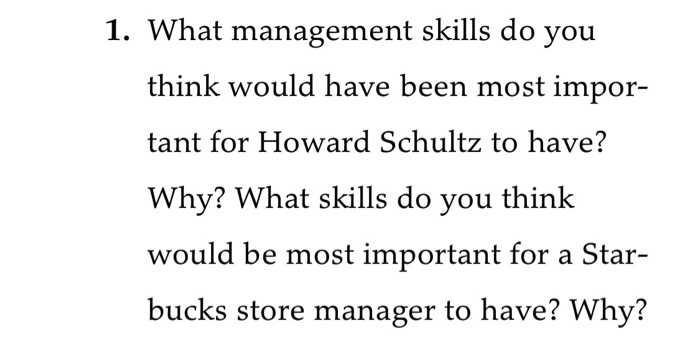 howard schultz leadership skills