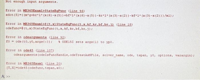 Solved Please help me fix my MatLab code!if youre familiar | Chegg.com