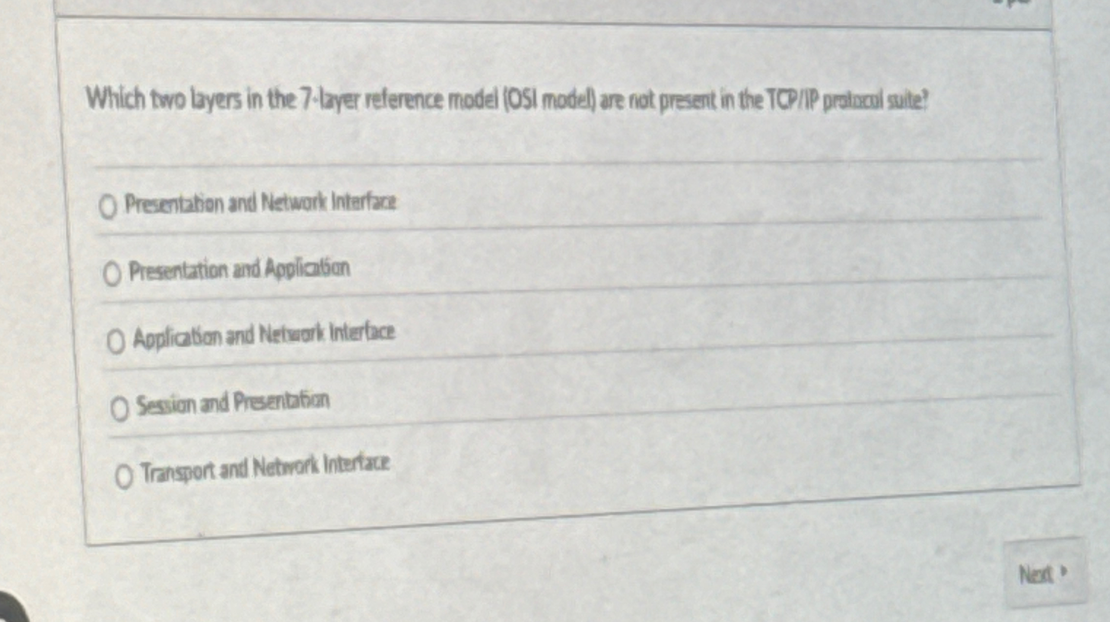 Solved Which two layes in the 7 layer relerence model (OSI