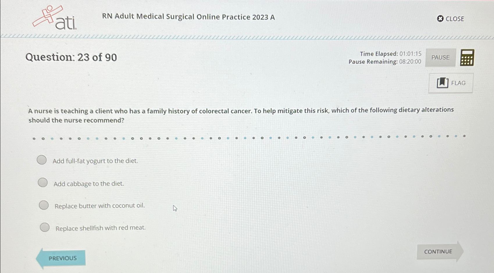 Solved RN Adult Medical Surgical Online Practice 2023 | Chegg.com