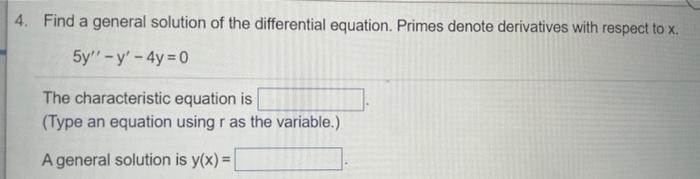 Solved Find a general solution of the differential equation. | Chegg.com