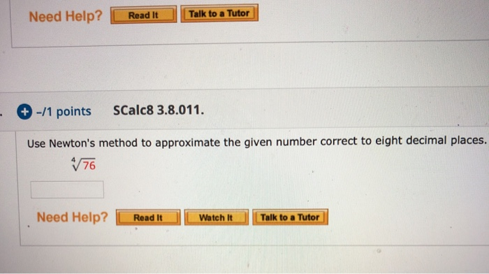 Solved Need Help? Read It Talk to a Tutor + -/1 points | Chegg.com