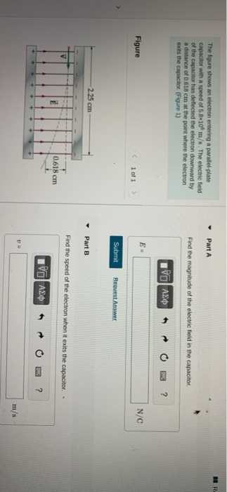 Solved Part A The figure shows an electron entering a | Chegg.com
