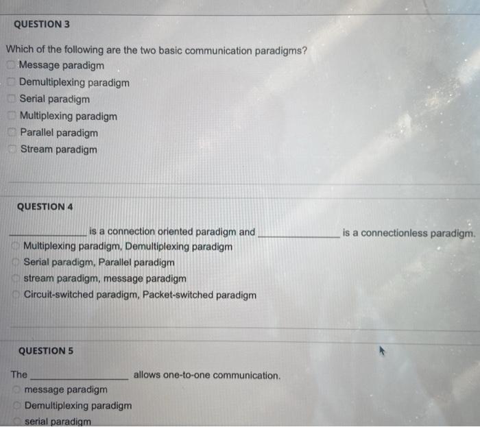 Solved QUESTION 3 Which Of The Following Are The Two Basic | Chegg.com