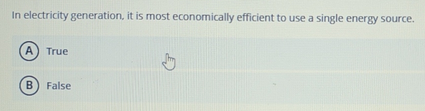 Solved In electricity generation, it is most economically | Chegg.com