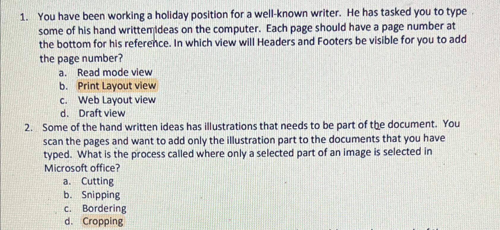 Solved You have been working a holiday position for a | Chegg.com