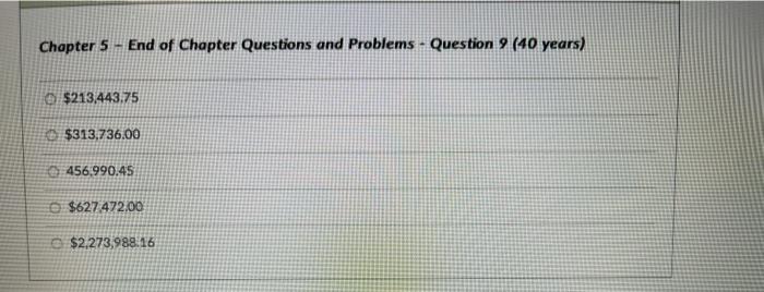 Solved Chapter 5 - End of Chapter Questions and Problems - | Chegg.com