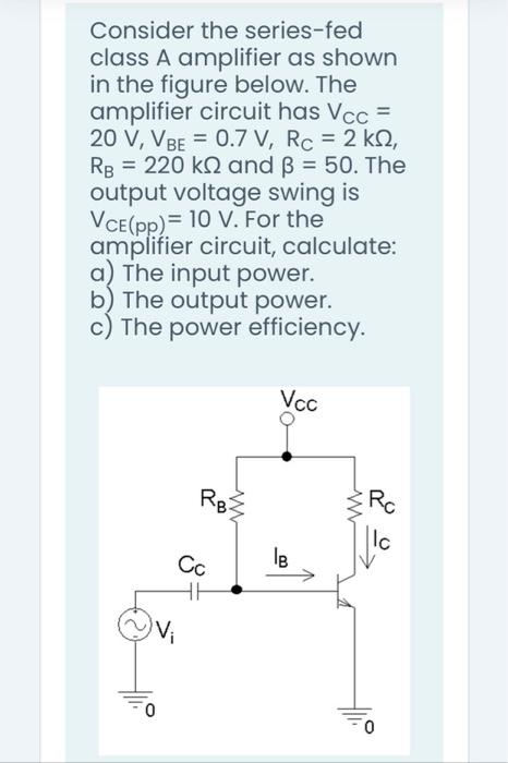 class a series fed power amplifier experiment