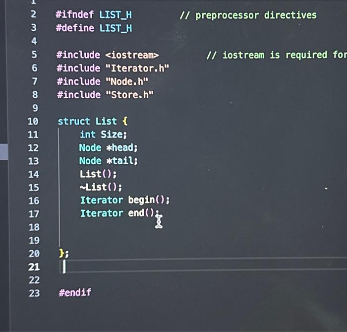 Solved 12. Add an integer variable named size to the data | Chegg.com