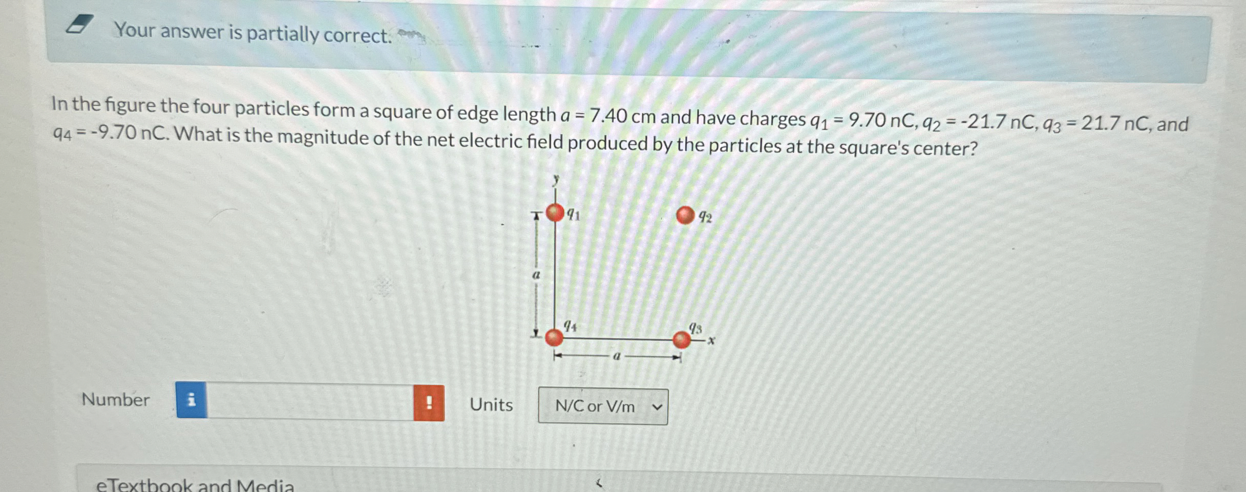 Solved In the figure the four particles form a square of | Chegg.com