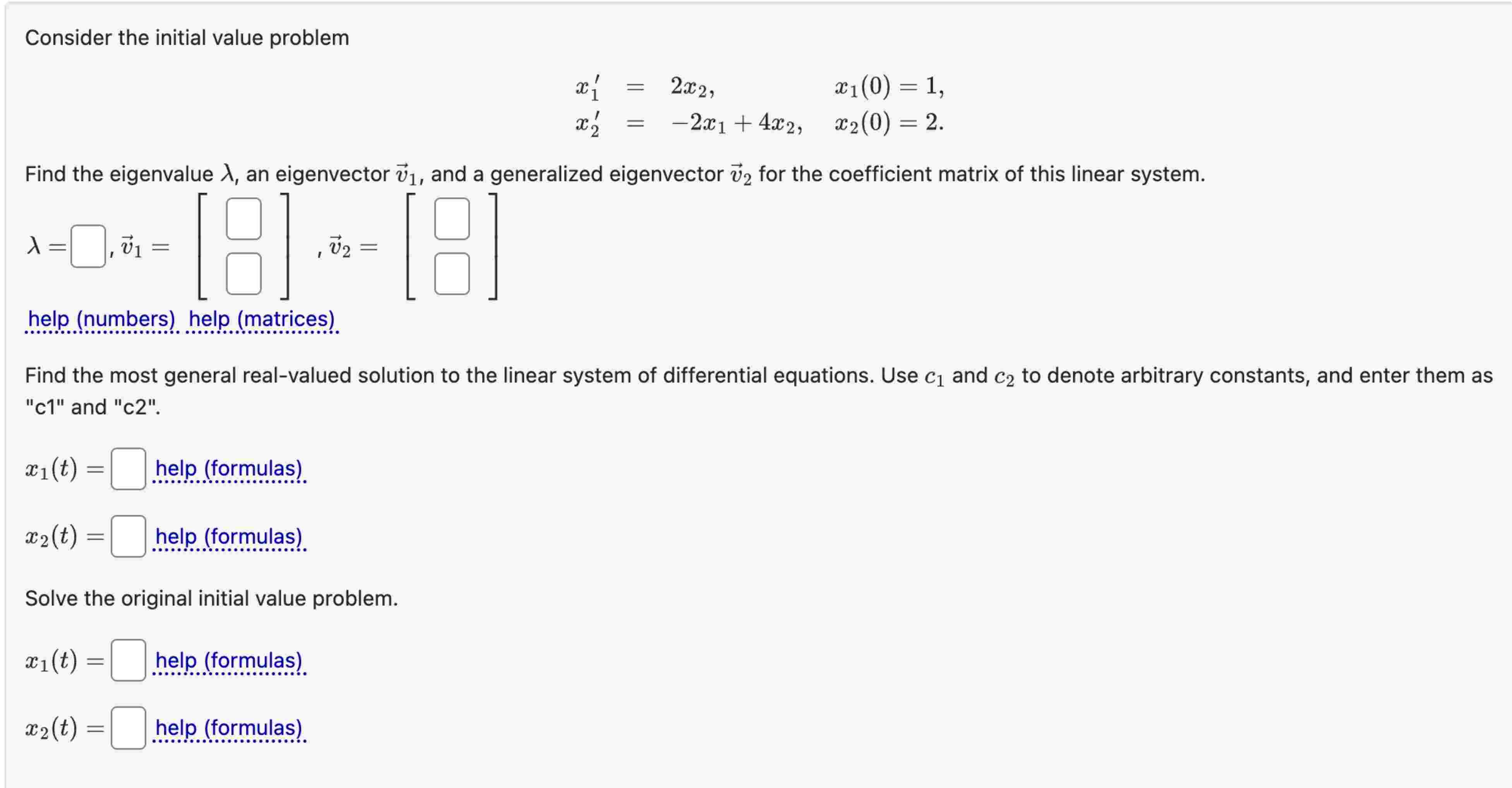 Solved Consider the initial value | Chegg.com