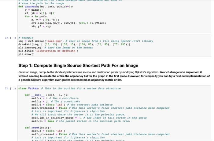 Solved Solving Image Maze (With Solution) Given a maze as an | Chegg.com
