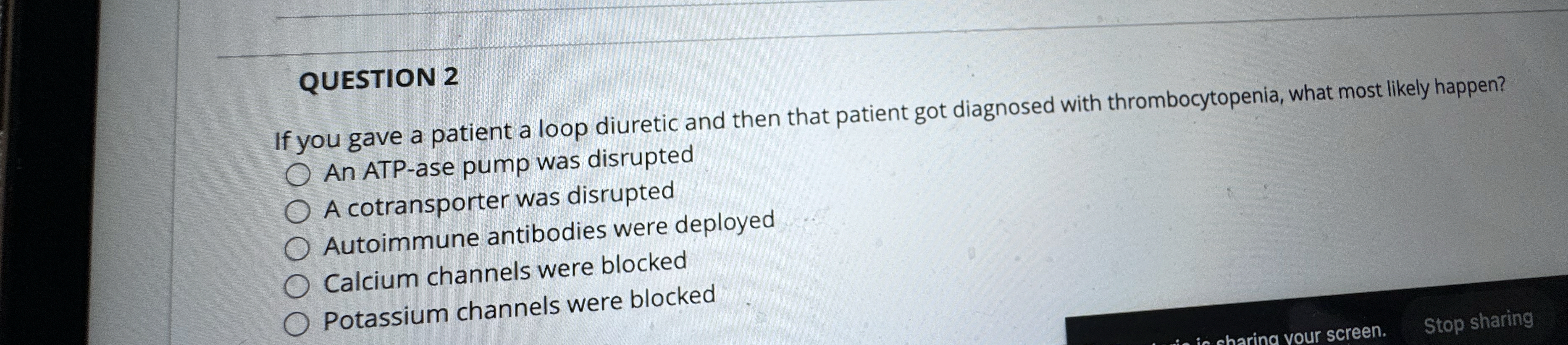 Solved QUESTION 2If you gave a patient a loop diuretic and