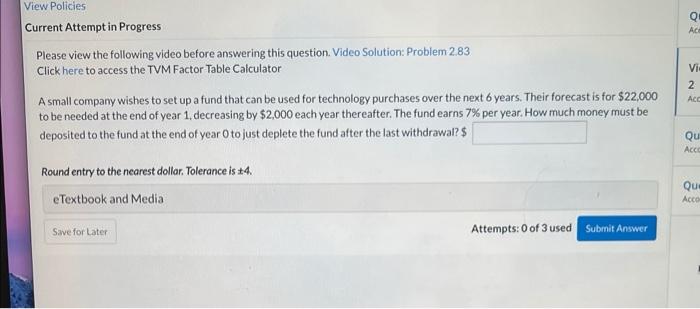 Solved Please view the following video before answering this | Chegg.com