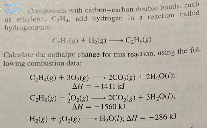 Solved Sompounds with carbon carbon double bonds such as Chegg