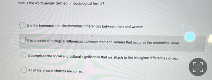 Solved Which of the following would be an example of | Chegg.com