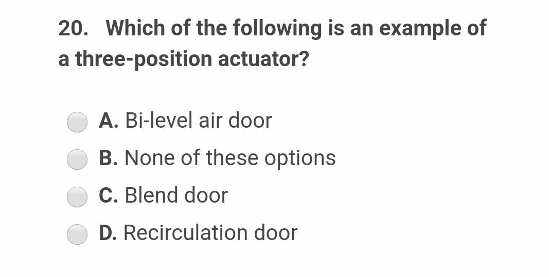 Solved Which of the following is an example of a