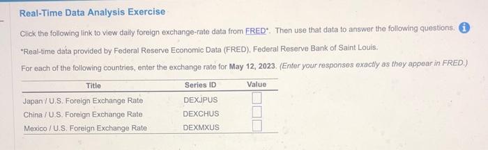 Solved Real-Time Data Analysis Exercise Click the following | Chegg.com