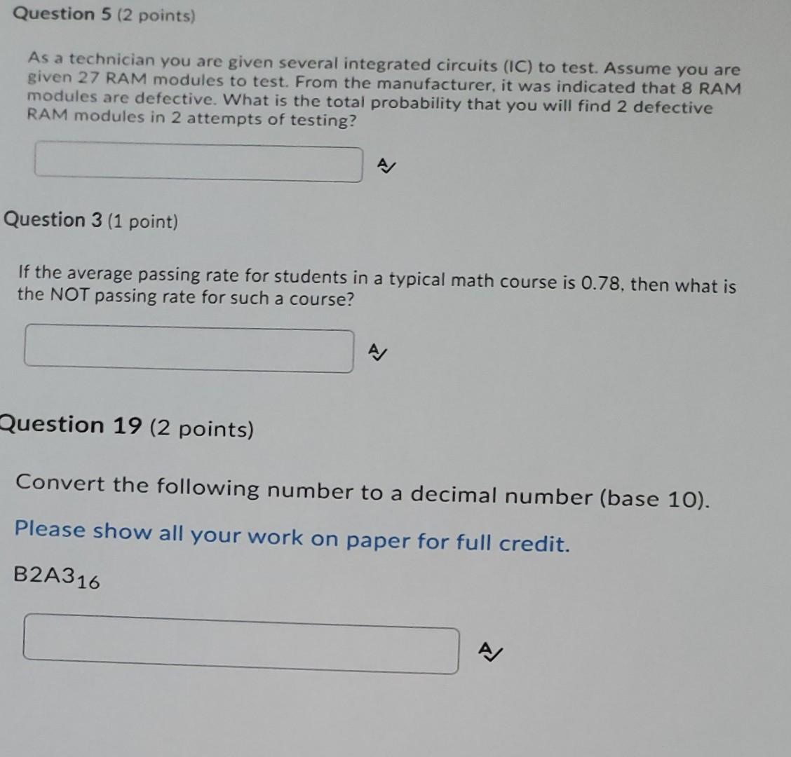 Solved Question 5 (2 points) As a technician you are given | Chegg.com