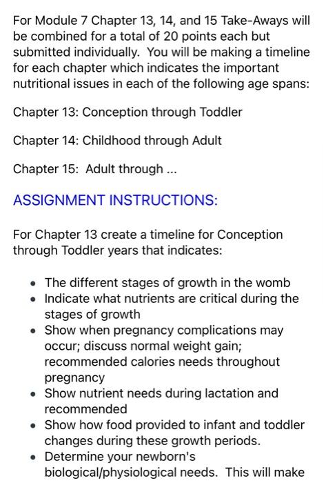 Solved For Module 7 Chapter 13, 14, and 15 Take-Aways will | Chegg.com
