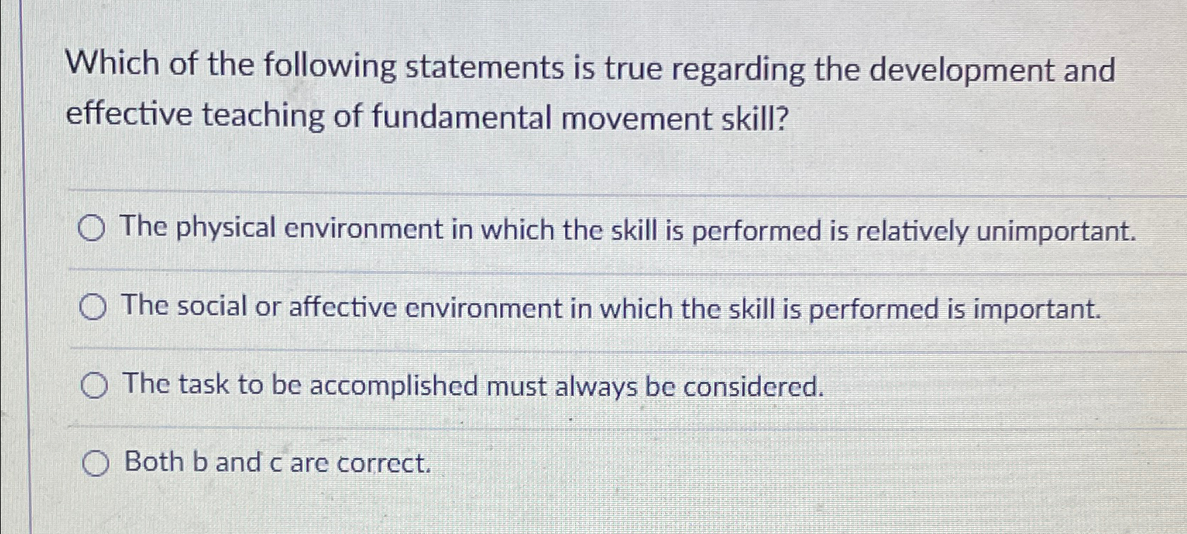 Solved Which of the following statements is true regarding | Chegg.com